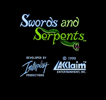 Swords and Serpents (USA) screen shot title